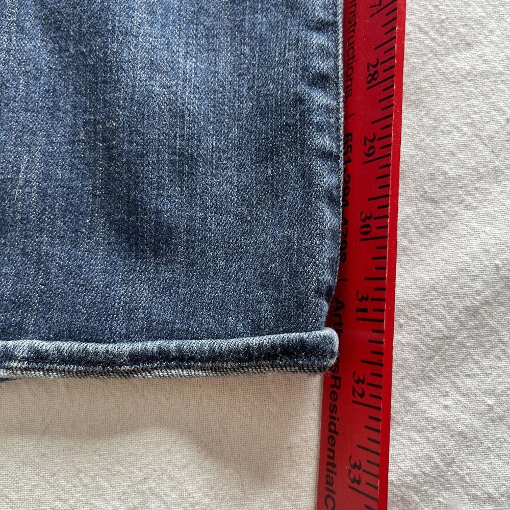 ROCK & REPUBLIC Dark Wash Boot Cut Jeans Women’s Sz 29 Inseam 32” Cut #001481 - Picture 9 of 12